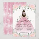 Search for pink dress quinceanera invitations Floral