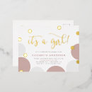 Search for foil baby girl shower invitations Calligraphy
