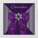 Search for dark purple quinceanera invitations Party
