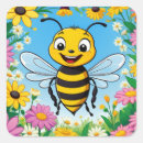 Search for bee cartoon stickers Insect