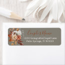 Search for grey floral return address labels Autumn