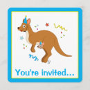 Search for kangaroo birthday invitations Joey