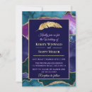 Search for purple and teal wedding invitations Gold