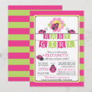 Search for ladybug baby girl shower invitations Cute