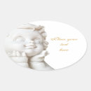 Search for angels oval stickers Cherub