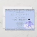 Search for blue and silver quinceanera invitations Modern