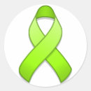 Search for green ribbon awareness stickers Lymphoma