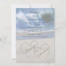 Search for hearts in the sand invitations Seashore