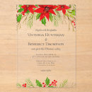 Search for poinsettia wedding invitations Festive