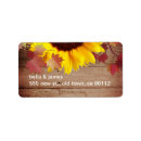 Search for rustic sunflower return address labels Botanical