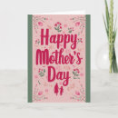 Search for vintage mothers day cards Pink