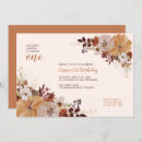 Search for autumn 1st birthday invitations Floral