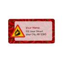 Search for hot peppers return address labels Red