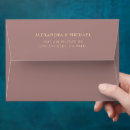 Search for purple and gold envelopes Return address