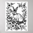 Search for vintage rabbit art Floral