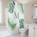 Search for tropical shower curtains Botanical