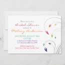 Search for rainbow bridal shower invitations Whimsical
