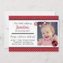Search for red ladybug invitations Polka dots