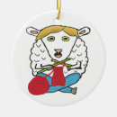 Search for funny sheep christmas decor Wool