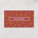 Search for leopard business cards Elegant cheetah