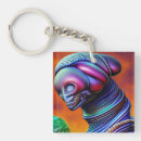 Search for futuristic key rings Alien
