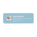 Search for cute llama return address labels Watercolor