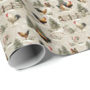 Search for christmas chicken wrapping paper Rustic