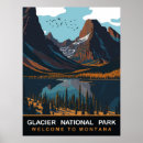 Search for vintage national park posters Glacier