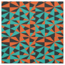 Search for teal geometric fabric Black