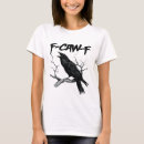 Search for black crow tshirts F caw f