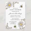 Search for bumble bee baby shower invitations Floral