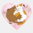 Search for heart shaped valentine stickers Cats