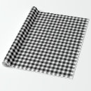 Search for black and white buffalo check wrapping paper Chequered