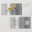 Search for heavy equipment business cards Industrial contractor