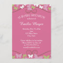 Search for pink and green baby shower invitations Butterflies