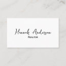 Search for estate agent business cards Minimalist