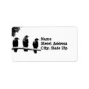 Search for black and white bird return address labels Wildlife