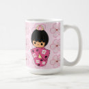 Search for pink doll mugs Japan