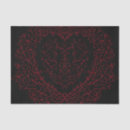 Search for black heart tissue paper Red