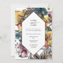 Search for floral housewarming party invitations Colourful flowers