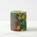 Search for sunflower garden mugs Gustav klimt