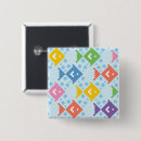 Search for animals square badges Pattern