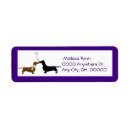 Search for dachshunds return address labels Whimsical