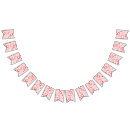 Search for coral bunting flags Watercolor