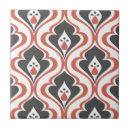 Search for black red white pattern tiles Vintage