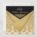 Search for 15th wedding anniversary invitations Damask