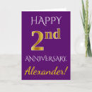 Search for for 2nd wedding anniversary cards Two