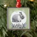 Search for white rabbit christmas tree decorations Animals
