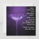 Search for martini 21st birthday invitations Modern