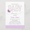 Search for purple butterfly baby shower invitations Pastel